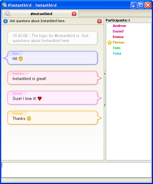 Instantbird Screenshot