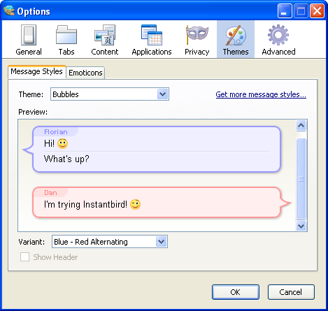 Instantbird Screenshot