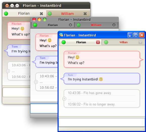 Instantbird-schermafbeelding