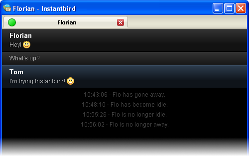 Instantbird-schermafbeelding